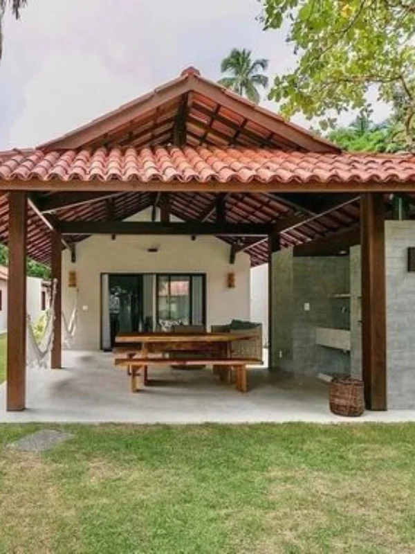 Country house with covered patio