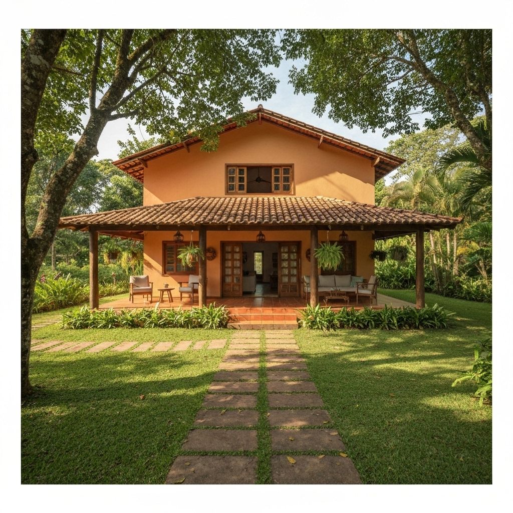 Casa de campo brasileña moderna